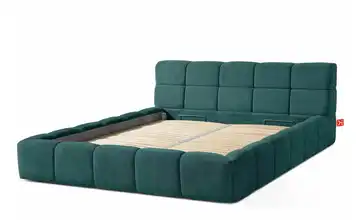 KONSIMO Polsterbett Aeri 180x200 cm Blau