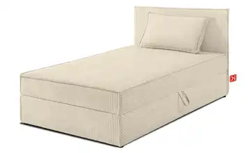 KONSIMO Boxbett mit Stauraum, H2 Roti Creme 100x200 cm
