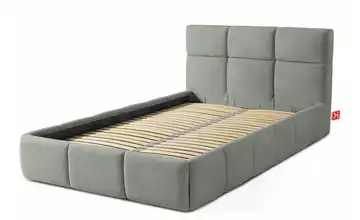 KONSIMO Polsterbett Altos Grau 96 cm