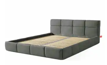 KONSIMO Polsterbett Altos 180x200 cm Dunkelgrau 96 cm