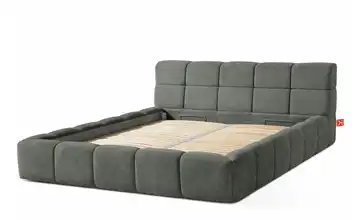 KONSIMO Polsterbett Aeri 180x200 cm Grau