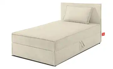 KONSIMO Boxbett mit Stauraum, H2 Roti Creme 80x200 cm