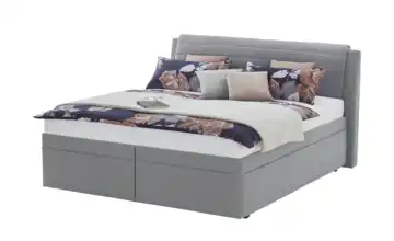 Polsterbett York 160 cm Webstoff Grau