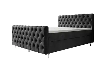 Boxbett mit Stauraum Chester 160x200 cm Dunkelgrau