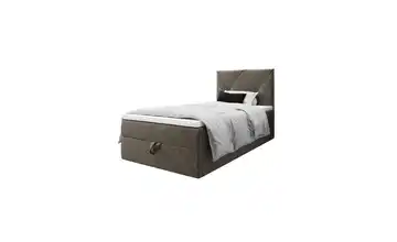 Boxbett mit Stauraum Altea 100x200 cm Braun