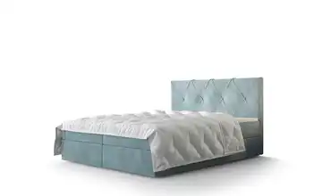 Boxbett mit Stauraum Altea 200x200 cm Blau