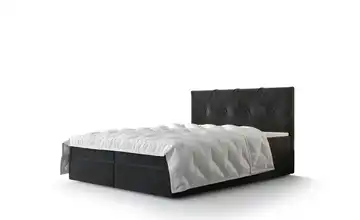 Boxbett mit Stauraum Altea 140x200 cm Dunkelgrau