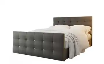 Boxbett 140x200 cm Grau