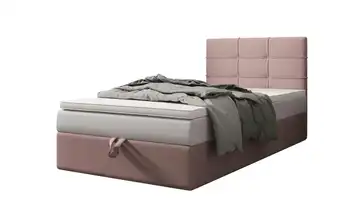 Boxbett mit Stauraum, Matratze H3 und Topper Duo 2 120x200 cm Rosa