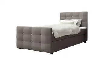  Boxbett mit Stauraum, Matratze H3 und Topper Kleo