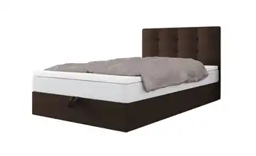 Boxbett mit Stauraum Duo 120x200 cm Dunkelbraun
