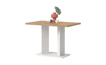 Esstisch Weiß, Eiche Artisan (Nachbildung)