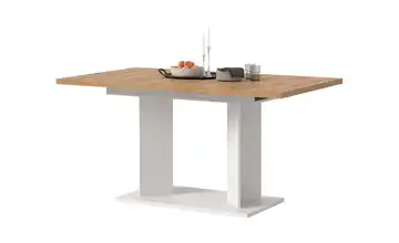 Esstisch Weiß, Eiche Artisan (Nachbildung)