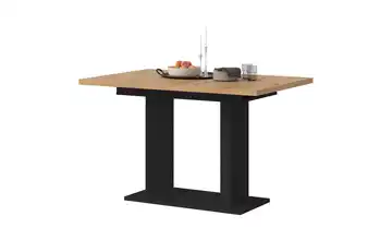 Esstisch Schwarz, Eiche Artisan (Nachbildung)