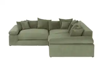 Ecksofa Lianea Grün Cordstoff