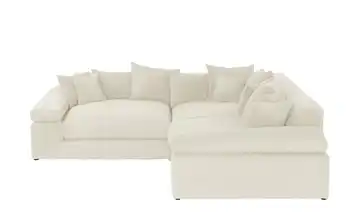 Ecksofa Lianea Creme Cordstoff