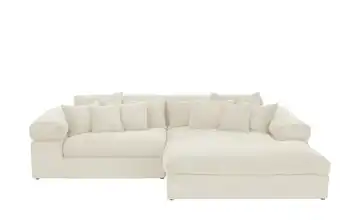Ecksofa Lianea rechts Creme Cordstoff