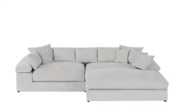 Ecksofa Lianea rechts Silbergrau Chenille