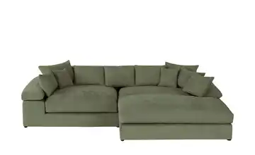 Ecksofa Lianea rechts Grün Chenille