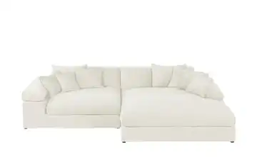 Ecksofa Lianea rechts Creme Webstoff