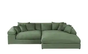 Ecksofa Lianea rechts Grün Webstoff