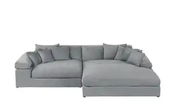 Ecksofa Lianea rechts Grau Webstoff