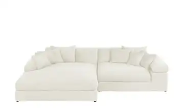 Ecksofa Lianea links Creme Webstoff