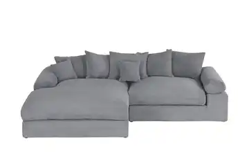 Ecksofa Whitney Grau Cordstoff links