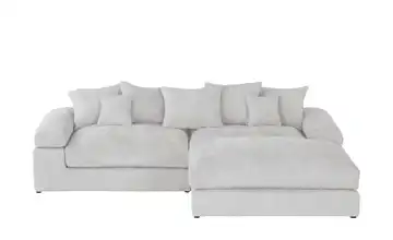 Ecksofa Whitney Silbergrau Chenille rechts