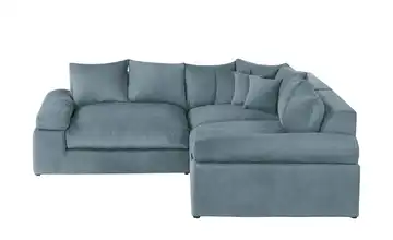 Ecksofa Whitney Blau Webstoff