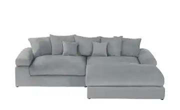 Ecksofa Whitney Grau Webstoff rechts