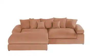 Ecksofa Whitney Rostrot Webstoff links