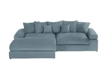 Ecksofa Whitney Blau Webstoff links