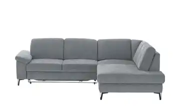 Ecksofa Coco Steingrau Flachgewebe rechts