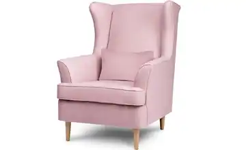 KONSIMO Ohrensessel Stralis Webstoff Rosé