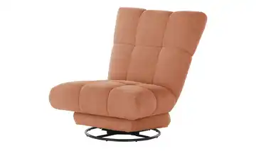 bobb Dreh-Schaukelsessel Chessie Webstoff Terracotta