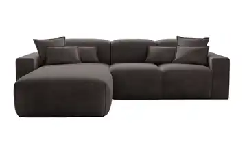 Ecksofa Leni Dunkelgrau links