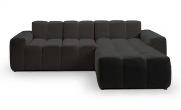 Ecksofa Colombo Schwarz rechts