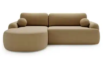 Ecksofa Aurio Hellbraun links