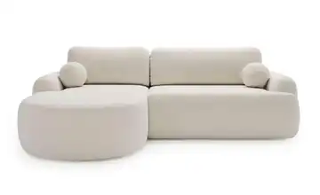 Ecksofa Aurio Weiß links