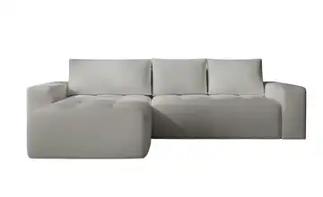 Ecksofa Portland links Hellgrau
