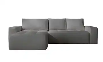 Ecksofa Portland links Dunkelgrau