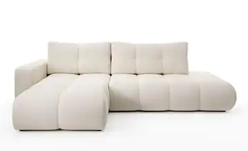 Ecksofa Sile Dunkelbeige links