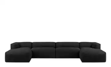 KONSIMO Wohnlandschaft Buffo Graphit Webstoff