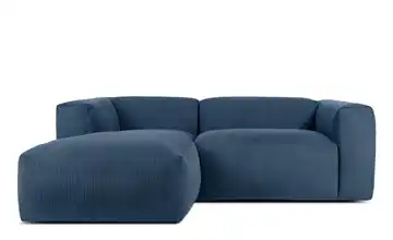 KONSIMO Ecksofa Buffo 225 cm Mitternachtsblau links 4