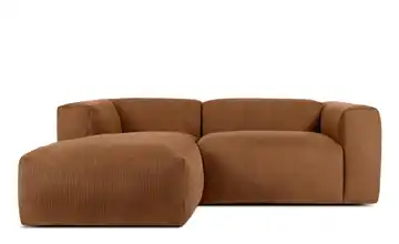KONSIMO Ecksofa Buffo 225 cm Dunkelorange links 4