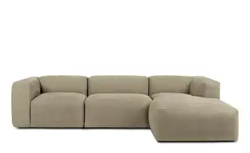 KONSIMO Ecksofa Buffo 285 cm Braun rechts 5