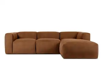 KONSIMO Ecksofa Buffo 285 cm Dunkelorange rechts 5