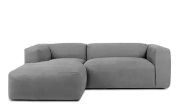 KONSIMO Ecksofa Buffo 225 cm Silbergrau links 4
