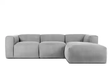KONSIMO Ecksofa Buffo 285 cm Hellgrau rechts 5